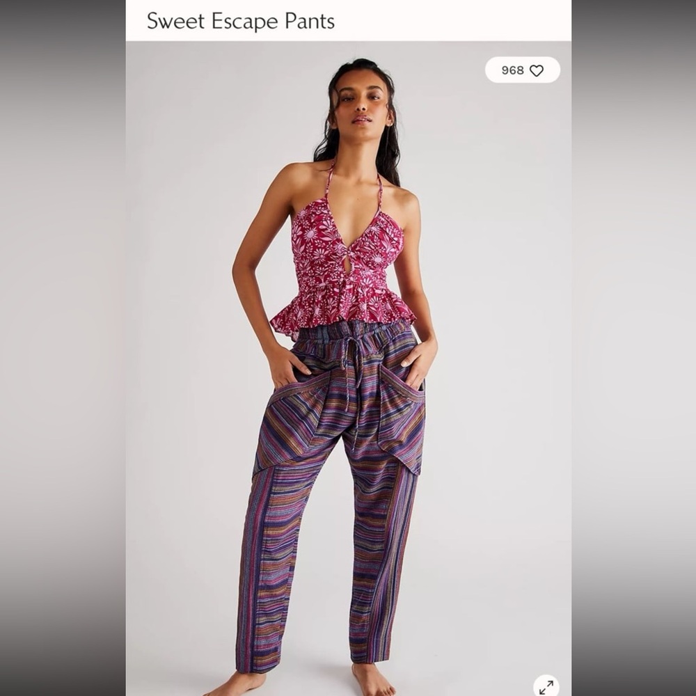 Free people sweet escape pants, women’s xs, purple, BNWT